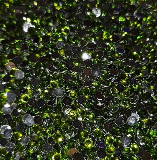 Med Green Star Sprinkles Rhinestone