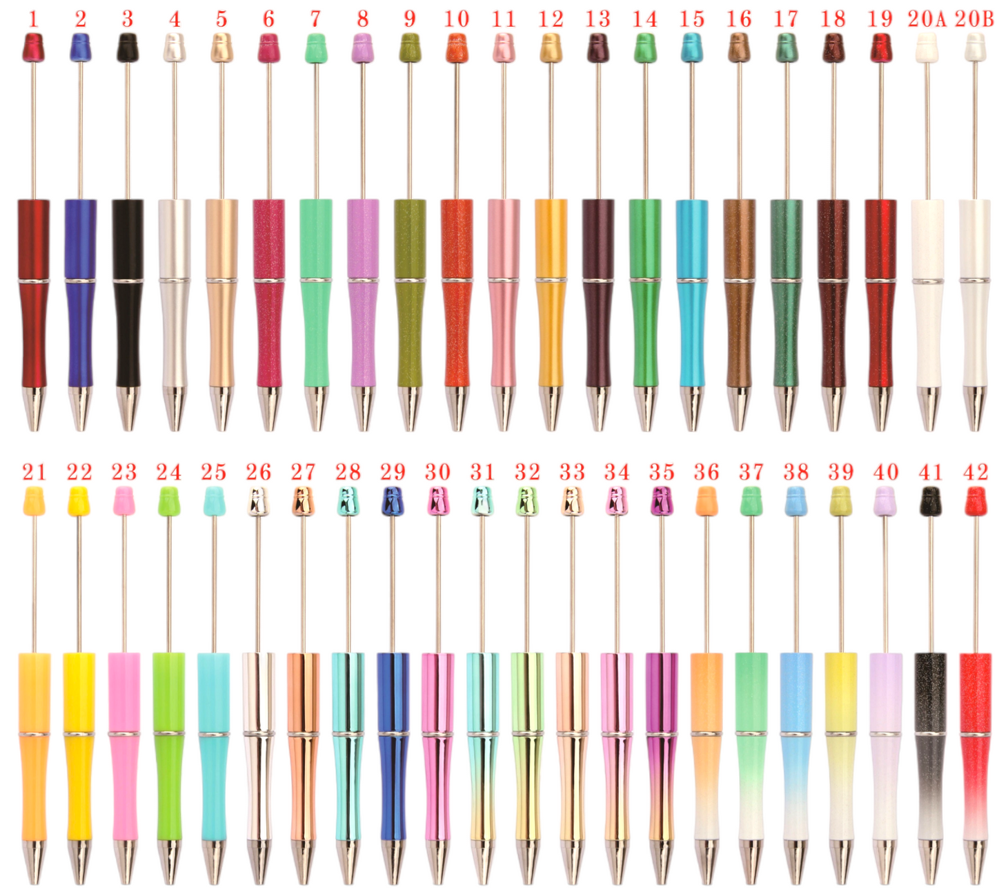 Single Beaded Pens