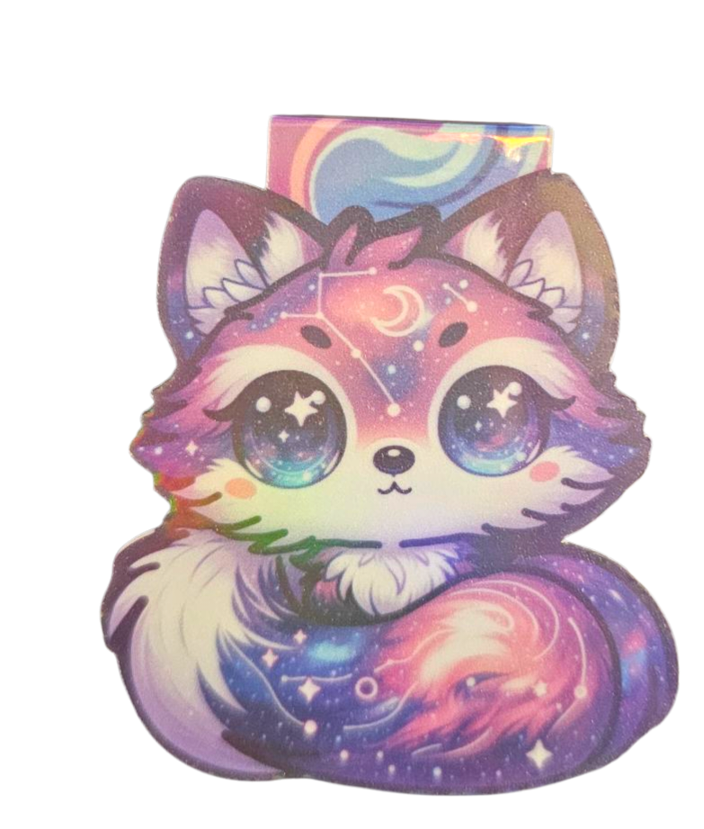 Galaxy Fox Magnetic Bookmark