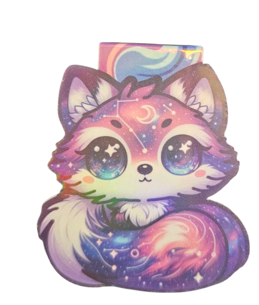 Galaxy Fox Magnetic Bookmark