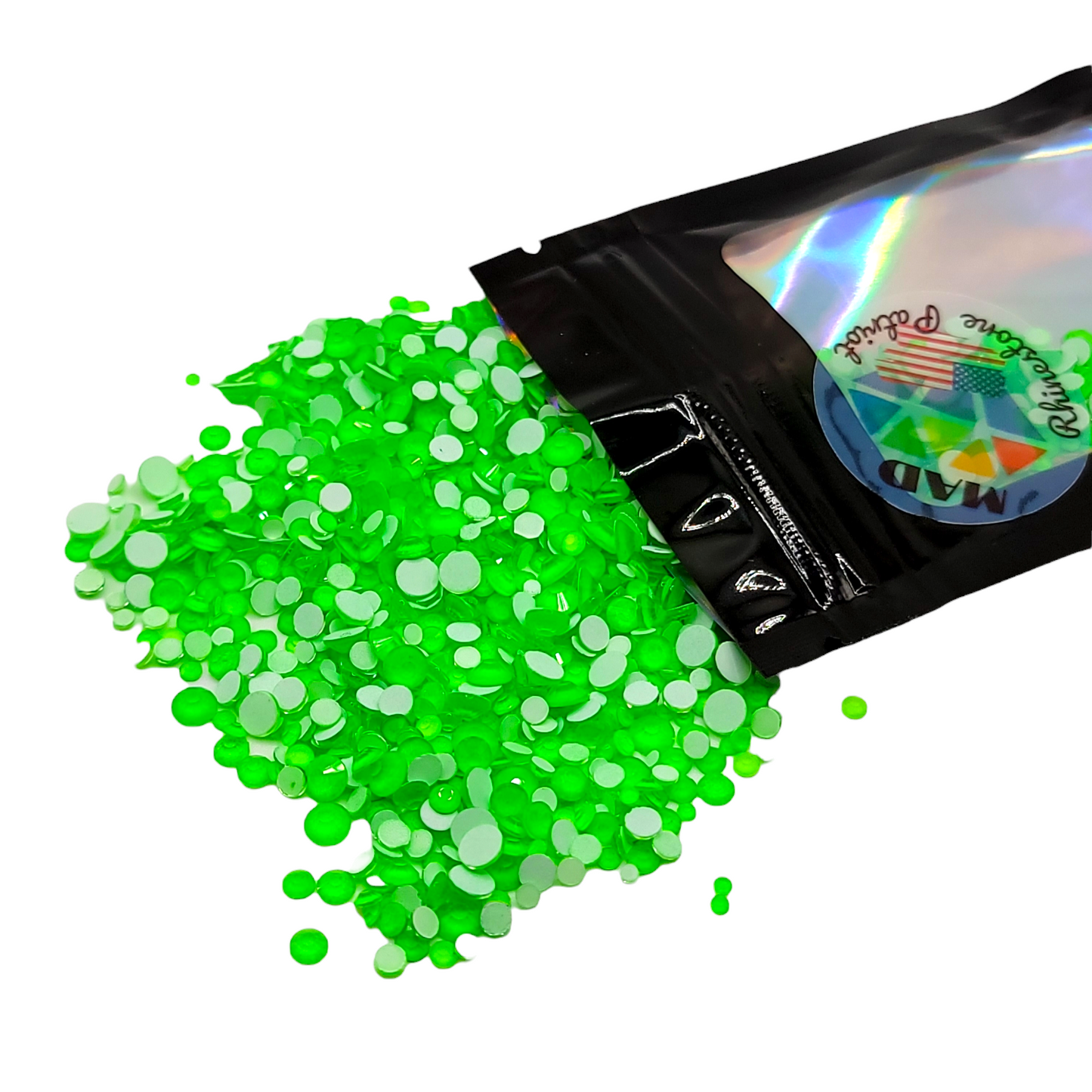 Neon Green Starbuddy Rhinestone