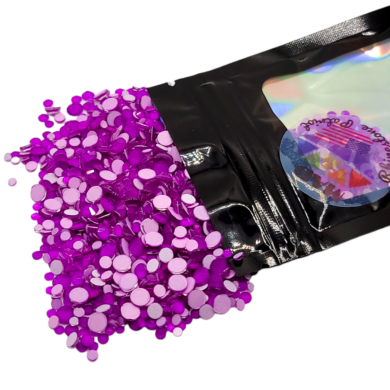 Neon Purple Starbuddy Rhinestone