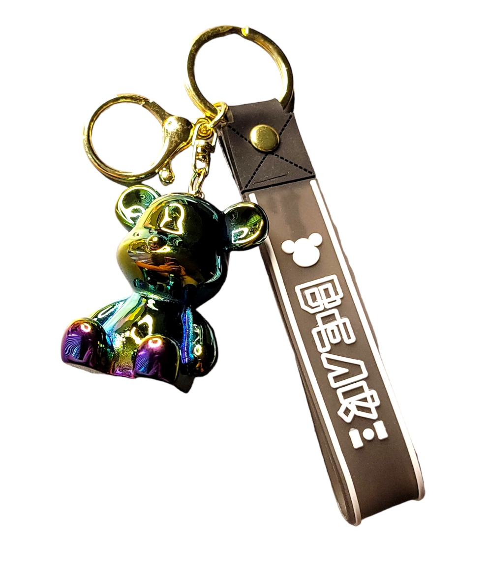 Bear Keychain and Wristlet