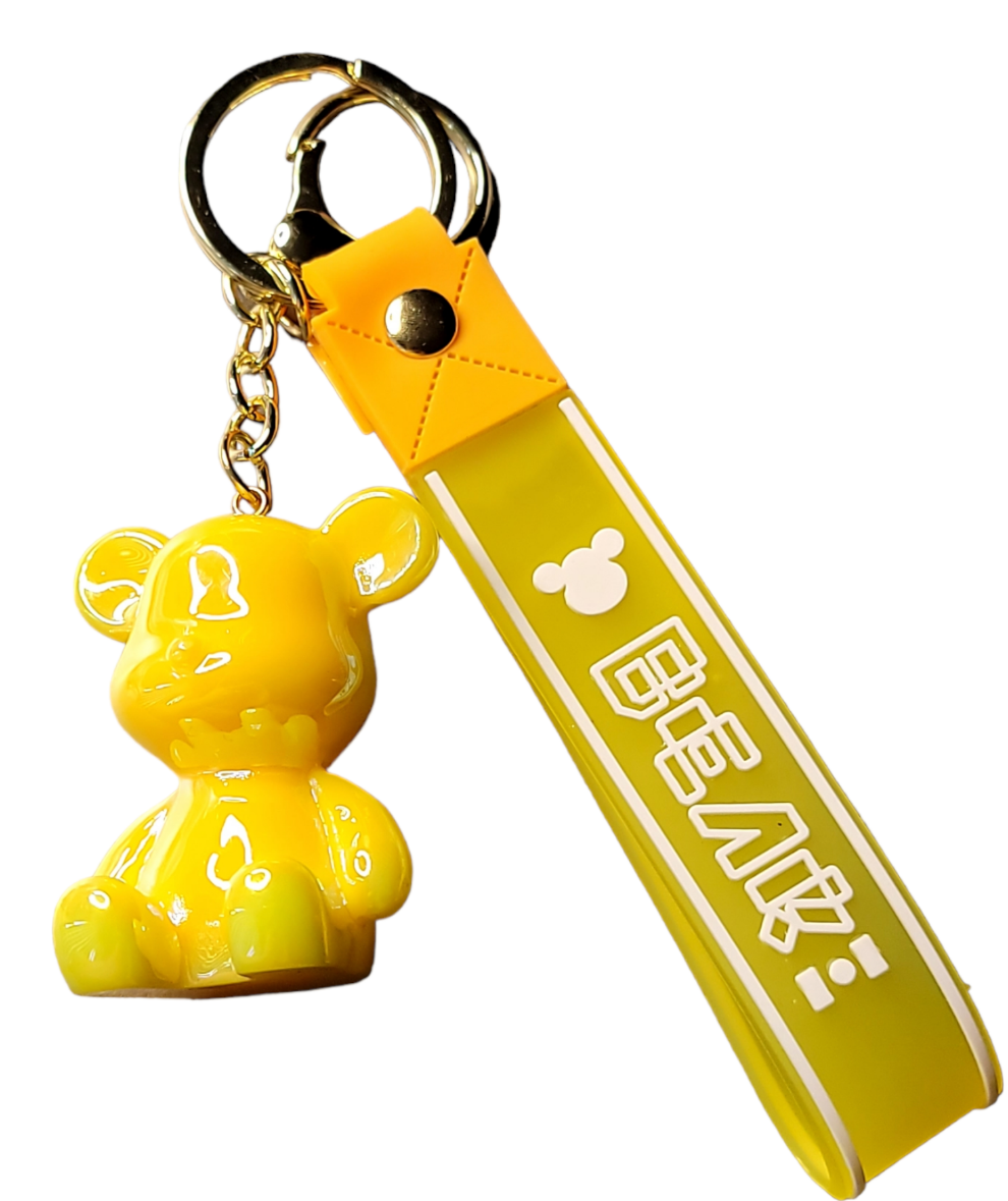 Bear Keychain and Wristlet