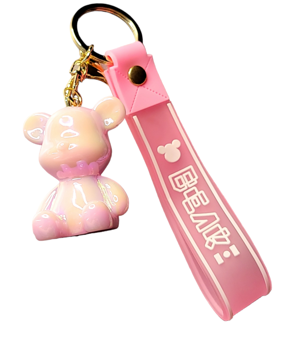 Bear Keychain and Wristlet