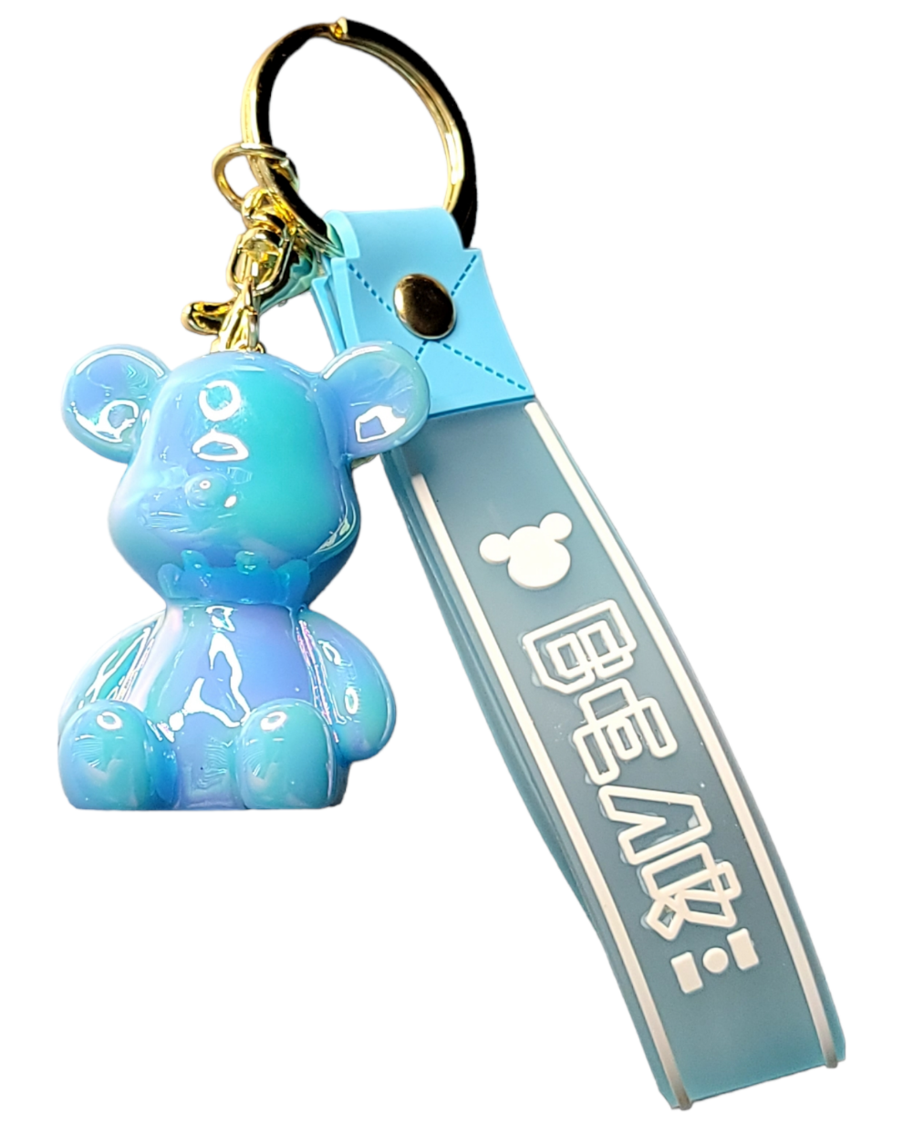 Bear Keychain and Wristlet
