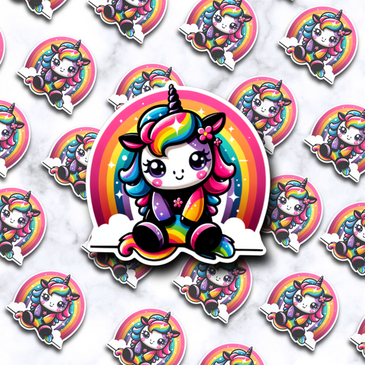 Happy Unicorn sticker