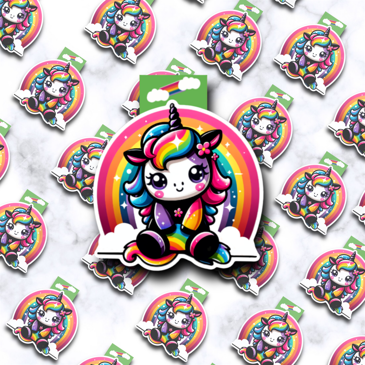 Happy Unicorn Magnetic Bookmark