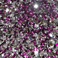 Med Purple Star Sprinkles Rhinestone