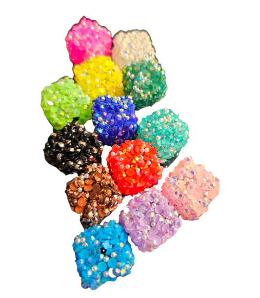 Cube Rhinestone beads