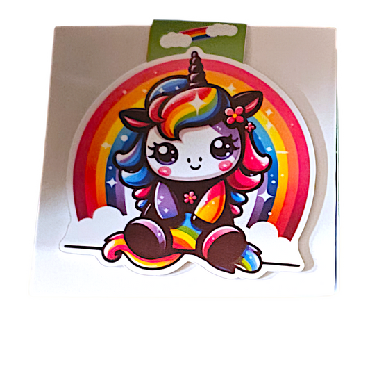 Happy Unicorn Magnetic Bookmark