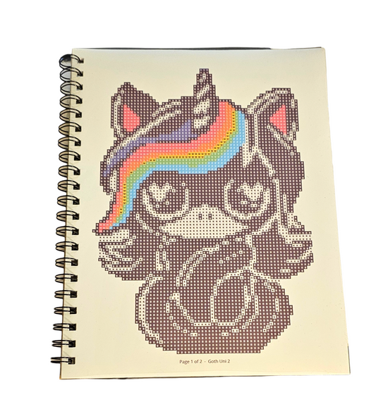 Goth Unicorn Diamond Painting Planner