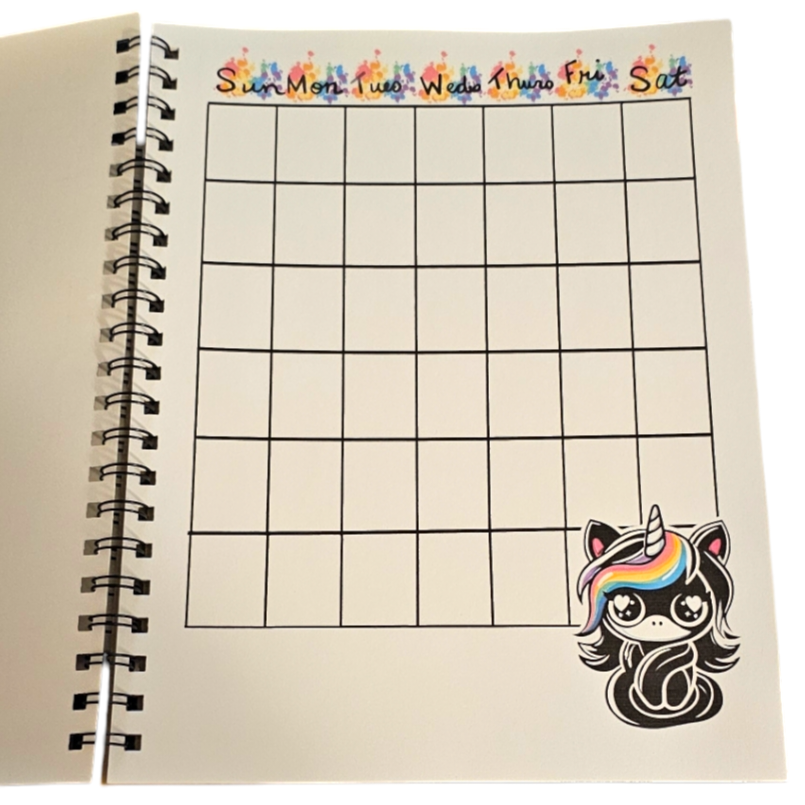 Goth Unicorn Diamond Painting Planner