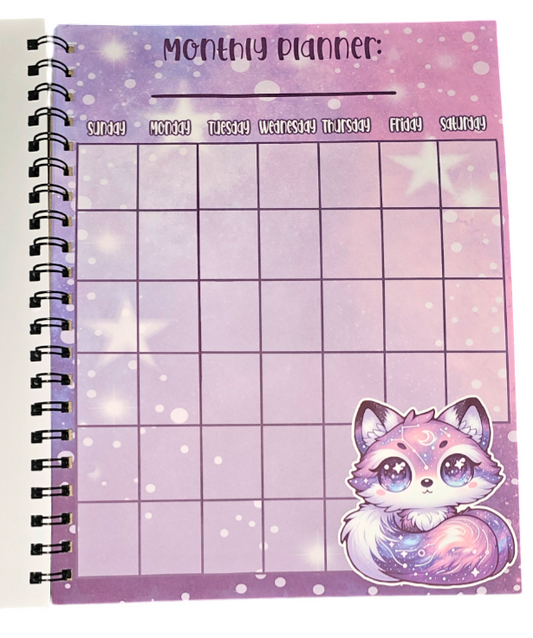 Galaxy Fox Diamond Painting Planner