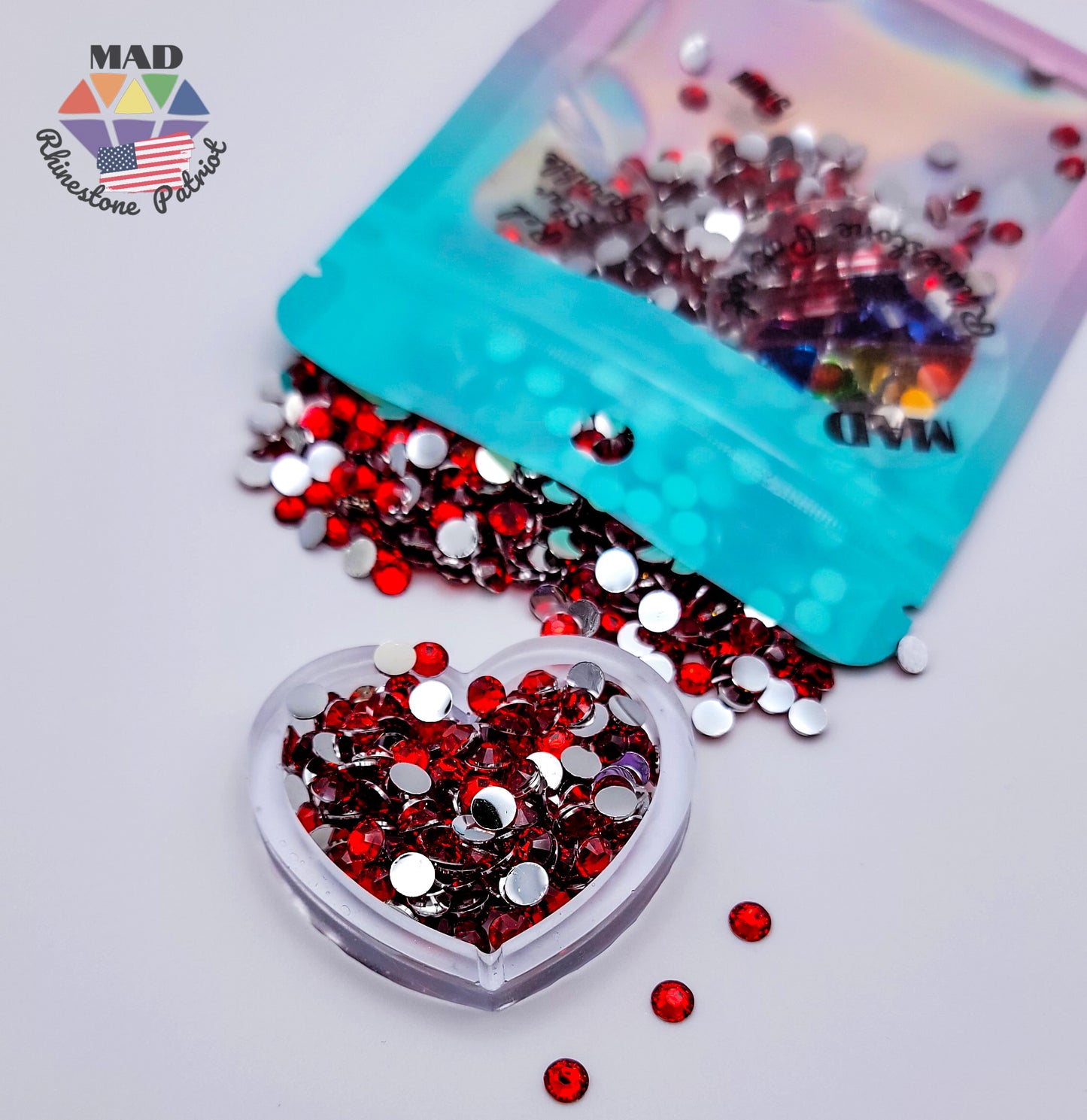 Red Star Sprinkle Rhinestone