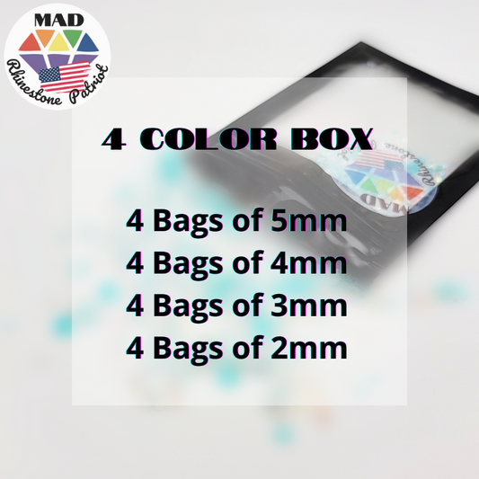 Sub Box 4 Colors Rhinestone