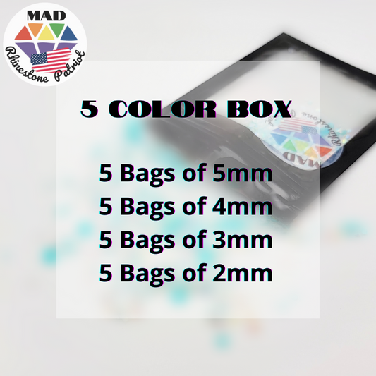 Sub Box 5 Colors Rhinestone