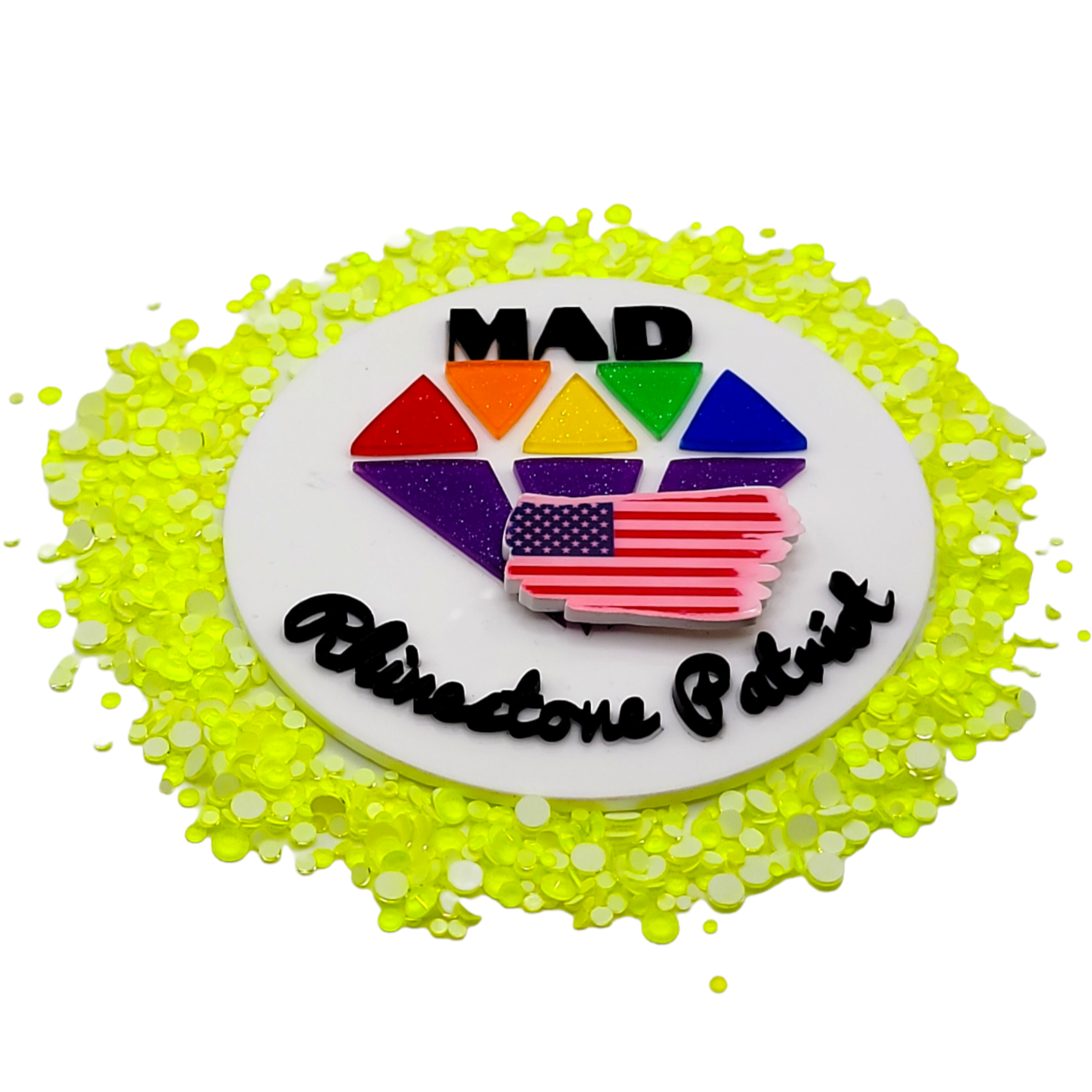 Neon Yellow Starbuddy Rhinestone