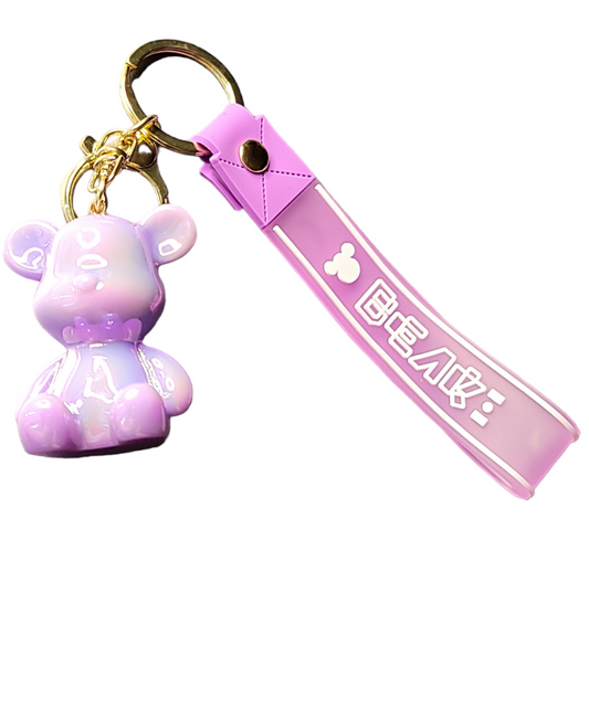 Bear Keychain and Wristlet